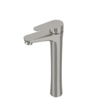 Brushed Nickel Vessel Sink Faucet Single Handle Tall Bathroom Sink Faucet
