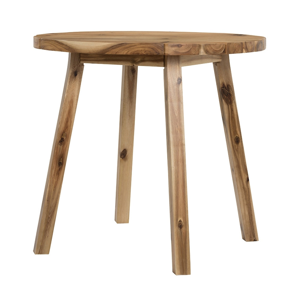 32" Round Solid Wood Dining Table