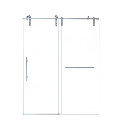 Frameless Sliding Shower Door 56-60"W x 76"H 8mm Glass