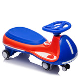12V Kids ride on Electric Wiggle Car W/2-in-1 Smart Design,Controllable LED Ligh