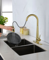 High Arc Single Handle Stainless Steel Kitchen Faucet