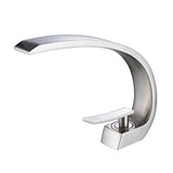Brushed Nickel Single Handle Bathroom Sink Faucet