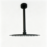 12" Matte Black Rain Shower Head 304 Stainless Steel High Pressure