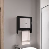 Mirror Medicine Cabinet - White - Towel Rack - 19.7" x 17.7"