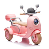 12V Two motors Kids Ride On Level Up Two-seater  Electric Motorcycle,Three-wheel