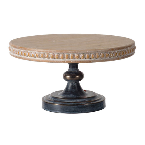 Wooden Display Stand 14" x 7.5" Beaded Trim