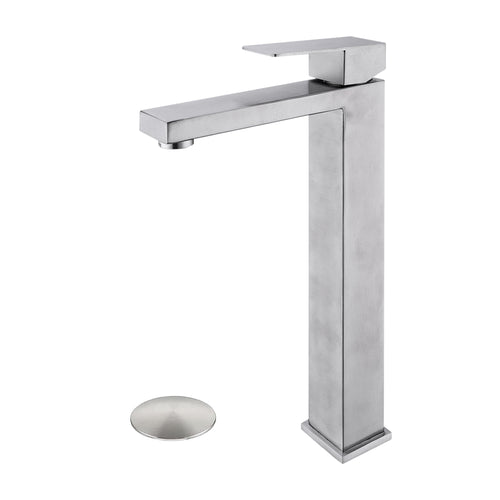 Single Handle Bathroom Sink Faucet Pop-Up Drain