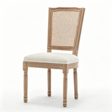 Set of 2 Solid Wood Dining Chair Beige