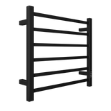 Towel Warmer 6 Bar Electric Heated Towel Rack Wall Mount Plug-in/Bath Towel