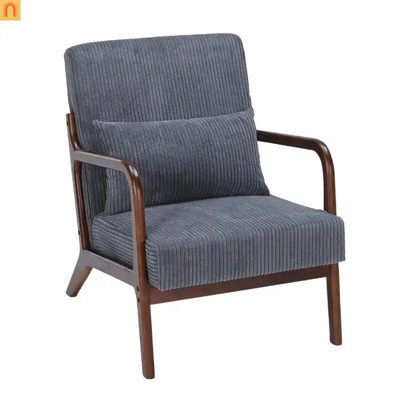 Accent Chair Mid-Century Dark Gray 28in