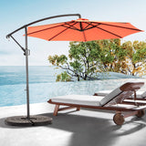 Best Choice Products 10ft Offset Hanging Market Patio Umbrella w-Easy Tilt