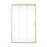 48"W× 76"H Triple Bypass Sliding Shower Door With 5/16 In. (8mm) Clear Glass