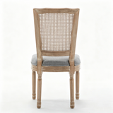Set of 2 Solid Wood Dining Chair Grey