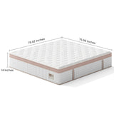 14" King Firm Hybrid Mattress Gel Memory Foam Pocket Springs