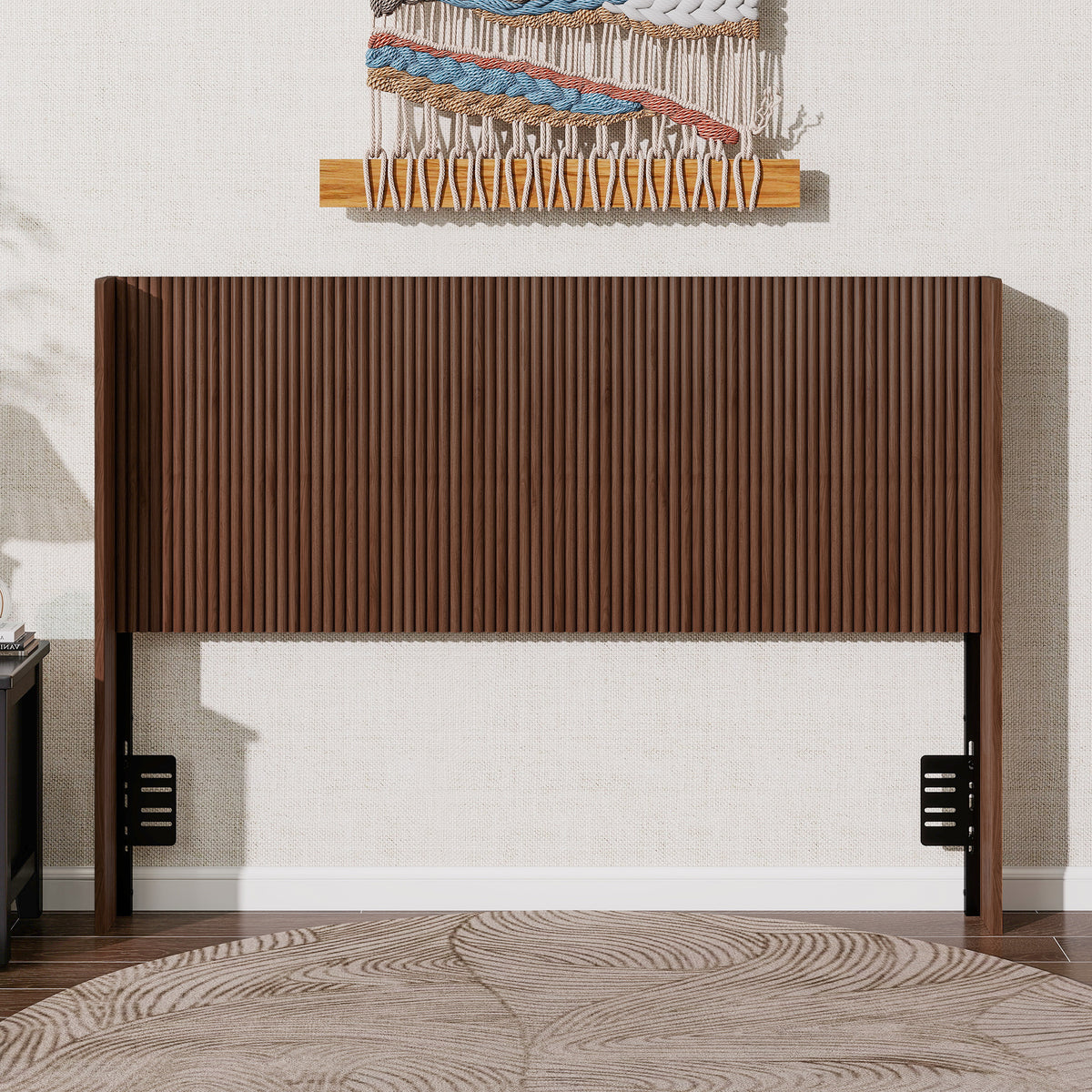 Queen Metal Platform Bed Natural
