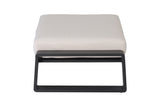 Aluminum Ottoman Beige/Brown