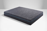 8' Gel-Infused Memory Foam Hybrid Mattress Firm Dark Gray