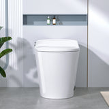 Modern Smart Toilet with Bidet Built In with Foot Kick