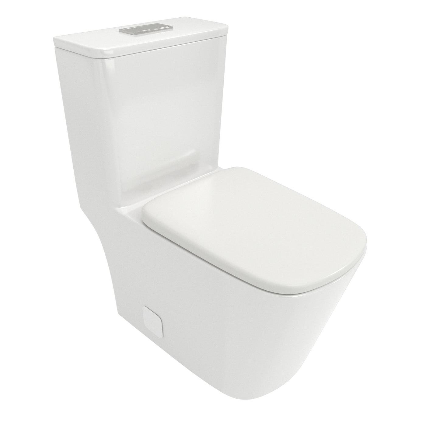 Modern Ceramic Dual Flush Soft Close Toilet White