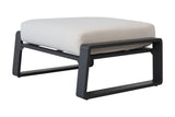Aluminum Ottoman Beige/Brown