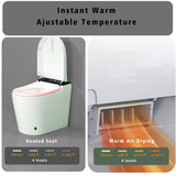 Compact Smart Toilet with Bidet Seat Built-in, Modern Tankless Design