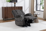 Velvet Recliner Power with Massage Grey