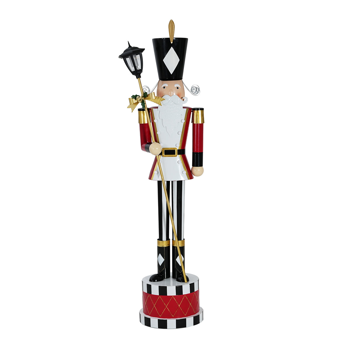 Classic Red Iron Nutcracker Holiday Decor with Timeless Design and Durable Iron