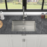28 Inch Undermount Sink - 28" x 18" x 9" Undermount Stainless Steel Kitchen