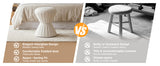 Multifunction Velvet Ottoman, Upholstered Vanity Stool Chair