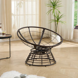 Metal Outdoor Chair Swivel Beige