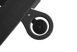 Chaise Lounge HDPE Wood Texture Black 5 Position Cup Holder 400 LB