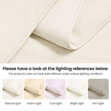 Cooling Comforter 90x90", Nylon-Spandex Wave Quilted, Ivory