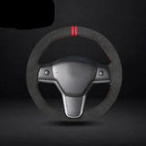 Steering Wheel Cover Alcantara Compatible With Model S & X Grip