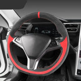 Steering Wheel Cover Alcantara Compatible With Model S & X Grip