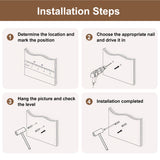 Adjustable 3-Color LED Sandstone Wall Decor with Simulated Green Plants