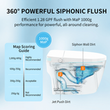Tankless Smart Toilet With Bidet Built In, One-piece Bidet Toilet Seat