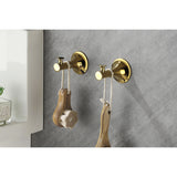 Bathroom Hardware Set - 6 Piece - Brass - Wall Mount Towel Rack