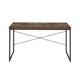 Writing Desk - Wood & Metal - Weathered Oak & Black - 47" Top