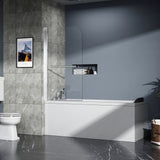 31" x 55" Frameless Tempered Glass Shower Door Panel