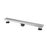 30" Linear Shower Drain with Hair Strainer and Leveling Feet