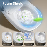 Smart Toilet with Bidet Seat Built-in, Auto Open/Close Seat, Foot Sensor