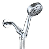 High Pressure Handheld Shower Head with Hose Chrome