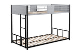 Twin Metal Bunk Bed Black