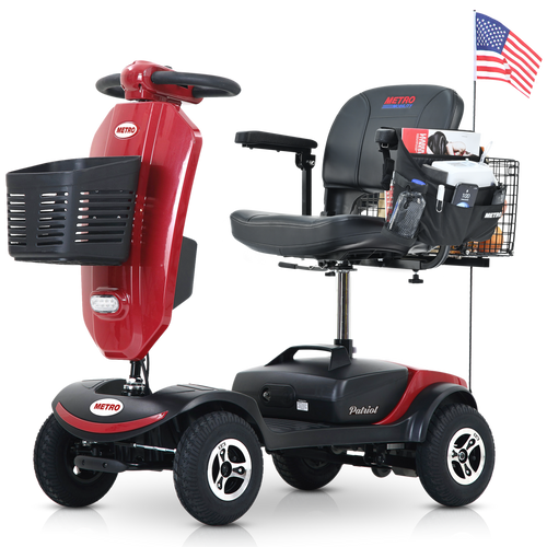 Compact Mobility Scooter 300W Outdoor Front Basket USB Charging