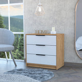 Kaia 3 Drawer Dresser White Pine