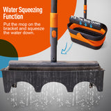Sponge Mop and Collapsible Bucket Kit - Hands-Free Floor Cleaning