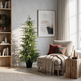 4FT Artificial Real Touch Norfolk Pine Tree 1pc/set, Potted Plants for Christmas