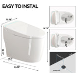 Unique Smart Toile, One Piece Toilet with Bidet Built
