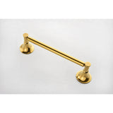 Bathroom Hardware Set - 6 Piece - Brass - Wall Mount Towel Rack