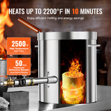 Propane Melting Furnace Kit 8KG/18lbs with Crucible Tongs Metal Smelting